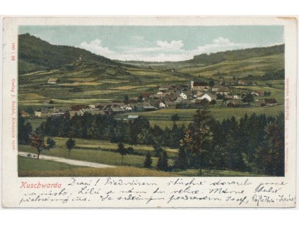 48 - Prachaticko, Strážný - Kuschwarda, celkový pohled, cca 1900