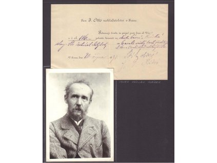 Sládek Josef Václav (1845-1912), český spisovatel, sběratelský list