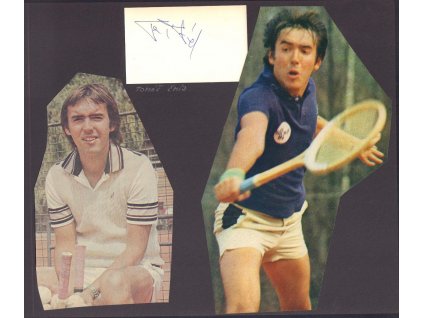 Šmíd Tomáš (1956), tenista, sběratelský list s vlastnoručním podpisem