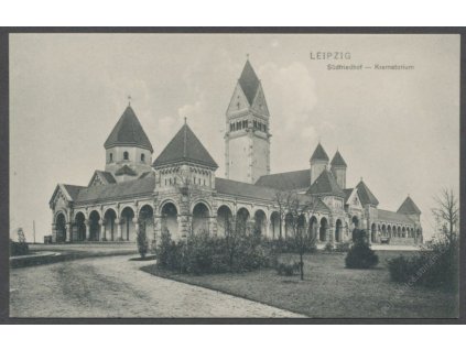 Germany, Leipzig, Südfriedhof - crematorium, publ. Trinks & Co., cca 1908