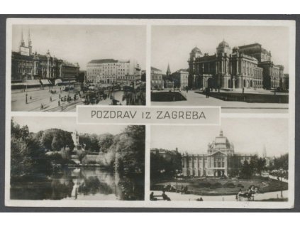 Croatia, Zagreb, part of town, publ. Klein, cca 1930