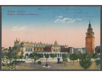 Poland, Kraków, Renaissance Cloth Hall (Sukiennice), cca 1917