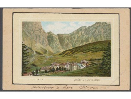 Switzerland, Valais, Leuk, Loeche baths, cca 1898