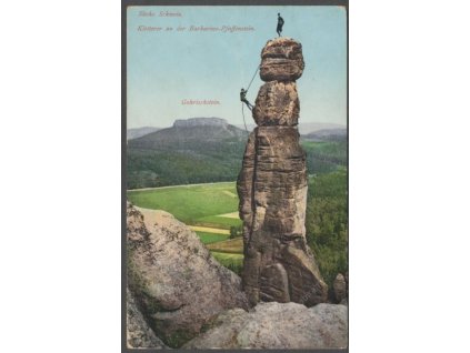 Germany, Elbe Sandstone Mountains, Barbarine on the Pfaffenstein, publ. Tüngenthal, cca 1915