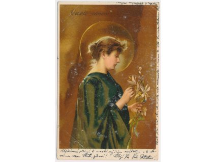 Pohlednice, Veselé Vánoce, cca 1903