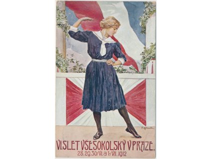 VI. slet všesokolský v Praze 1912, ilustrace  F. Horník