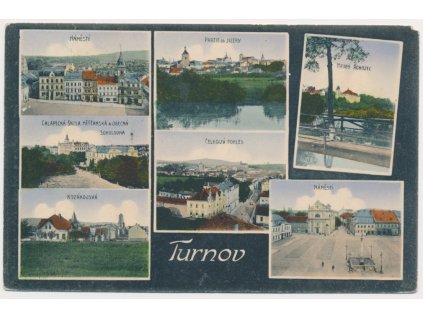 66 - Trutnov, 7 - mi záběr dominant města, cca 1918