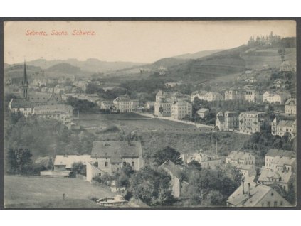 Germany, Sächsische Schweiz-Osterzgebirge, Sebnitz, overview, publ. Brück & Sohn, cca 1920