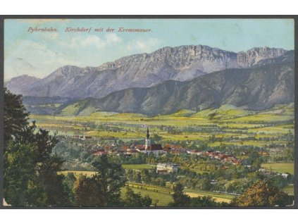 Austria, Kirchdorf with Kremsmauer and Klaus an der Pyhrnbahn, publ. Brandt, cca 1910