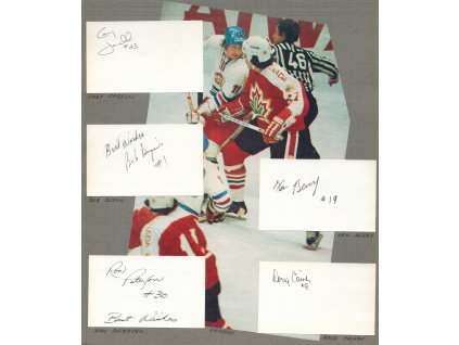 Hokej Kanada, Paterson R., Farelli C., Berry K., Caines D., podpisy