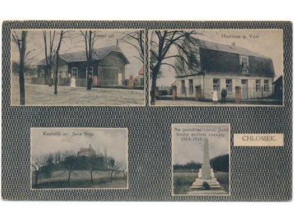 51 - Praha - západ, Chlomek, 4 - záběr, Hostinec p. Váci, Lesní sál, 1927