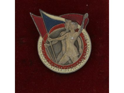 ČSSR, AE odznak II. celostátní spartakiáda, 1960, stav 1/1