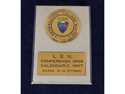 Itálie, AE medaile Italské olympijské federace - konference L. E. N., 1966/1967