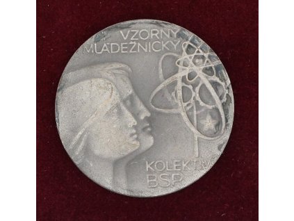 ČSSR, AE medaile Vzorný mládežnický kolektiv BSP, 1975, stav 1/1