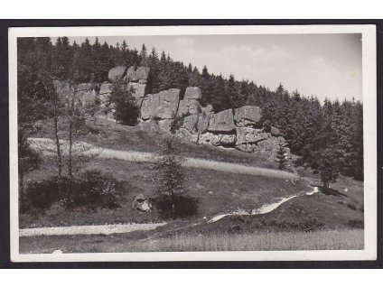 73- Zlínsko, Čertovy sklály u Valašských Kloubouk, Grafo Čuda, ca 1940