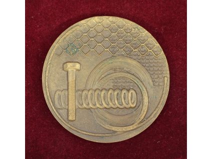 ČSSR, AE medaile Nejlepší pracovník v oboru strojírenství, 1975, stav 1/1