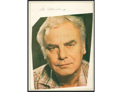 Haničinec Petr (1930-2007), český herec, sběrat. list s vl. podpisem