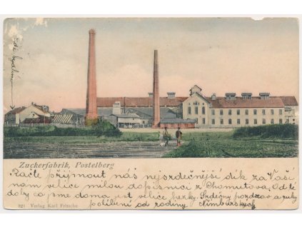 34 - Lounsko, Postoloprty - Postelberg, Cukrovar, cca 1908