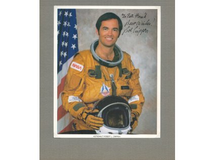 Crippen Robert Laurel (1937), americký astronaut, sběrat. list, podpis