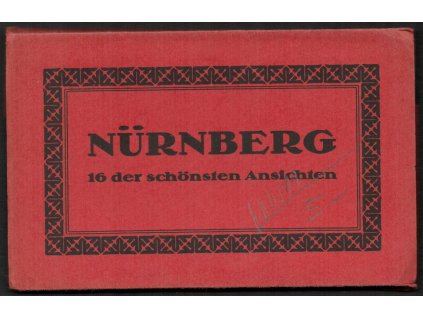 Německo, Nürnberg, pohlednicové leporelo