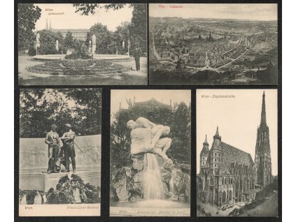 Rakousko, Wien, sestava 13 - ti ks pohlednic
