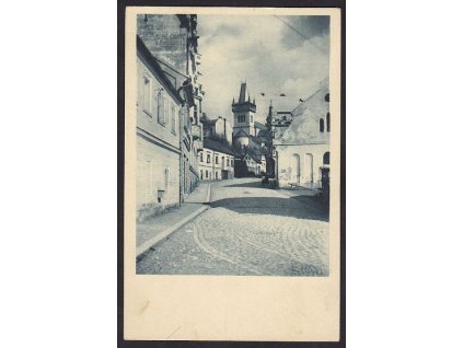 58- Semily, Husova ulice dle snímku učitele Havrdy, , ca 1940