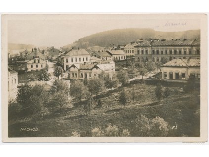 38 - Náchod, pohled na část města, cca 1923