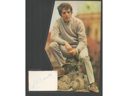 Laufer Josef (1939), herec a zpěvák, sběratel. list s vlastn. podpisem