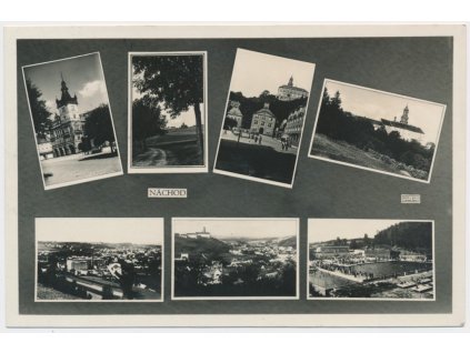 38 - Náchod, 7 - mi záběr dominant města, cca 1936