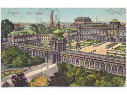 Německo, Dresden, Kgl. Zwinger, cca 1913