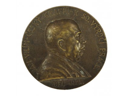 ČSR, AE pamětní medaile Jan Vilím, 1921, stav 2/2