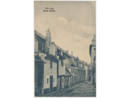 49 - Praha, oživená partie ze Zlaté uličky, cca 1910
