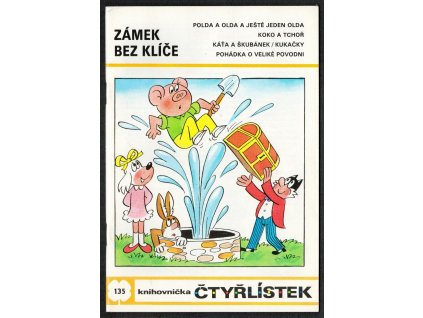 ČSSR, komiks Čtyřlístek, 1986, č. 135 Zámek bez klíče, krásný stav