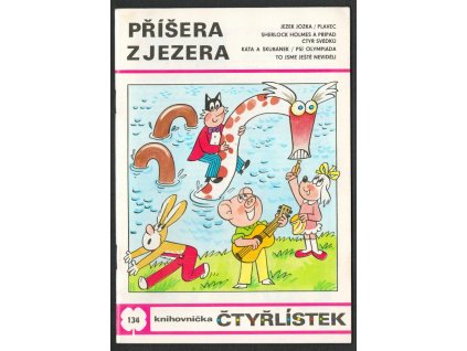 ČSSR, komiks Čtyřlístek, 1986, č. 134 Příšera z jezera, pěkný stav