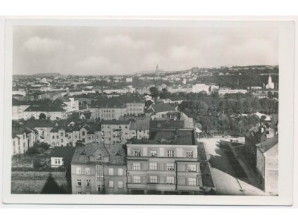 26 - Karvinsko, Český Těšín, celkový pohled, Grafo Čuda, cca 1945