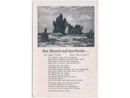 Vojenská propaganda - Am Abend auf der Heide..., cca 1940