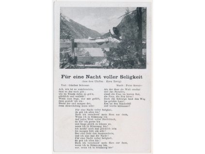 Vojenská propaganda - Für eine Nacht voller Seligkeit, cca 1940