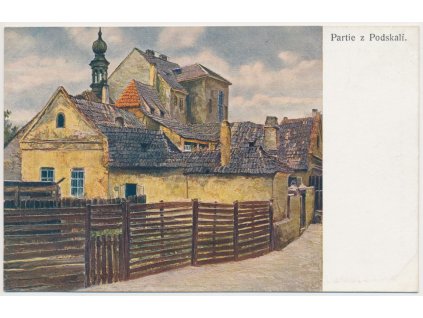 49 - Praha, partie z Podskalí, Nakl. F. J. Jedlička, cca 1910