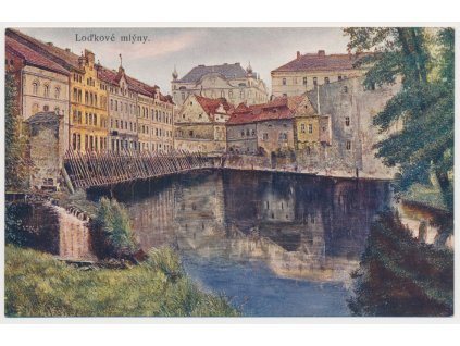 49 - Praha, Loďkové mlýny, Nakl. F. J. Jedlička, cca 1910