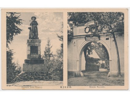 15 - Domažlicko, Újezd, 2 - záběr, Kozinův statek, cca 1930