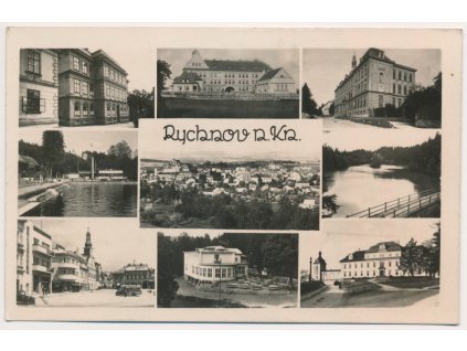 57 - Rychnov nad Kněžnou, 9 - ti záběr dominant města, cca 1941