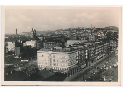 43 - Ostrava, Moravská Ostrava, celkový pohled, cca 1942