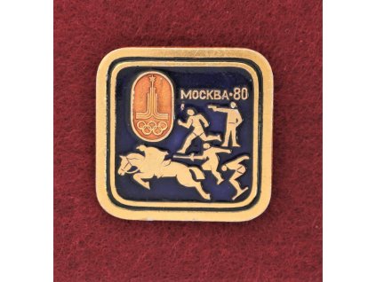 SSSR, pamětní odznak v Moskvě 1980, zavírací jehla, stav 1/1