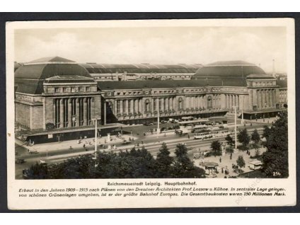 Deutschland, Messestadt Leipzig, Hauptbahnhof, cca 1930