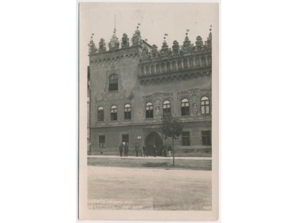 Slovensko, Levoča, Thurzov dom, oživená partie, cca 1930