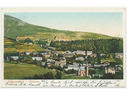66 - Trutnovsko, Janské Lázně, Johannisbad, celkový pohled, cca 1900