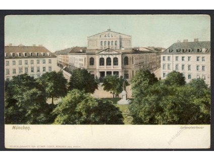 Deutschland, München, Gärtnerplatztheater, cca 1900