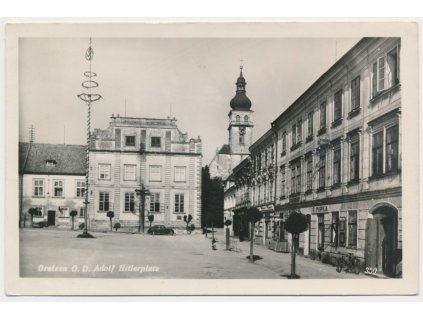 12 - Českobudějovicko, Nové Hrady, partie z náměstí, cca 1941