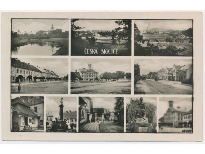38 - Náchodsko, Česká Skalice, 11 - ti záběr dominant města, cca 1938