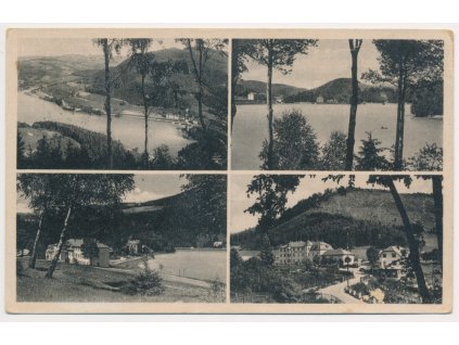 71 - Vsetínsko, Bystřička, 4 - záběr, Hotel Klenov, cca 1940